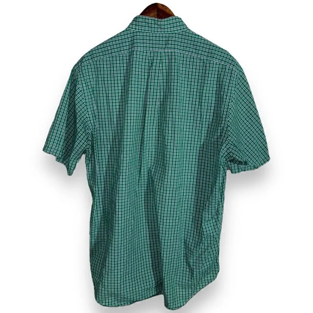 Polo Ralph Lauren Green Check S/S Button Down Shirt L